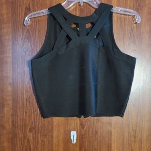 2pc set crop top / high waisted skirt